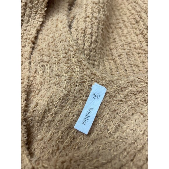 Wishlist Cozy Oversized Knit Sweater M/L V-Neck Pullover In Tan By Wishlist - Picture 6 of 7